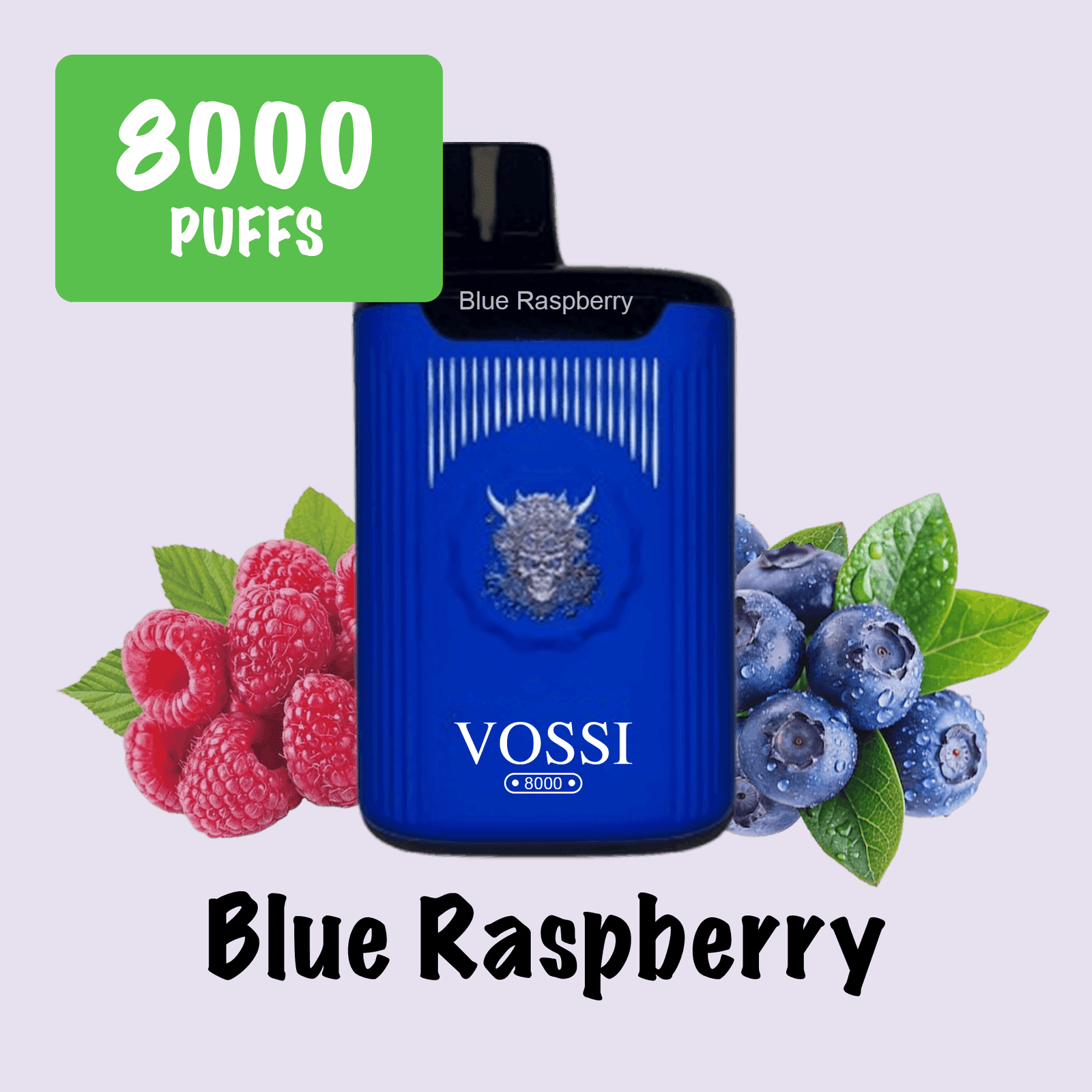 BLUE RASPBERRY – VOSSI – 8000 PUFFS