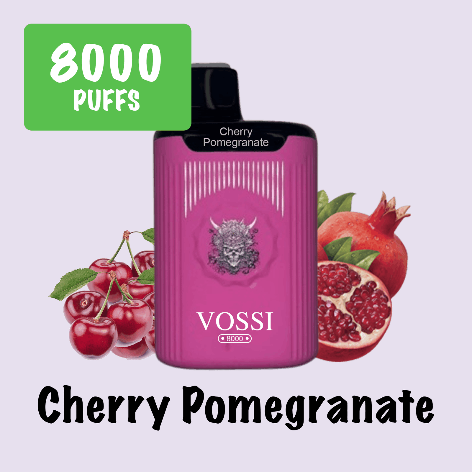 CHERRY POMEGRANATE – VOSSI – 8000 PUFFS