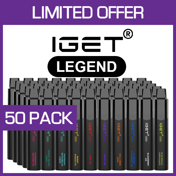 IGET LEGEND – 4000 PUFFS – 50 PACK