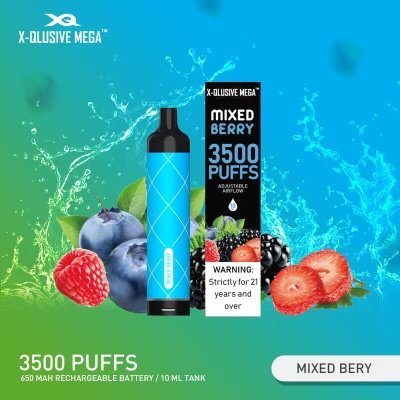 X-QLUSIVE MEGA MIXED BERRY – 3500 PUFFS