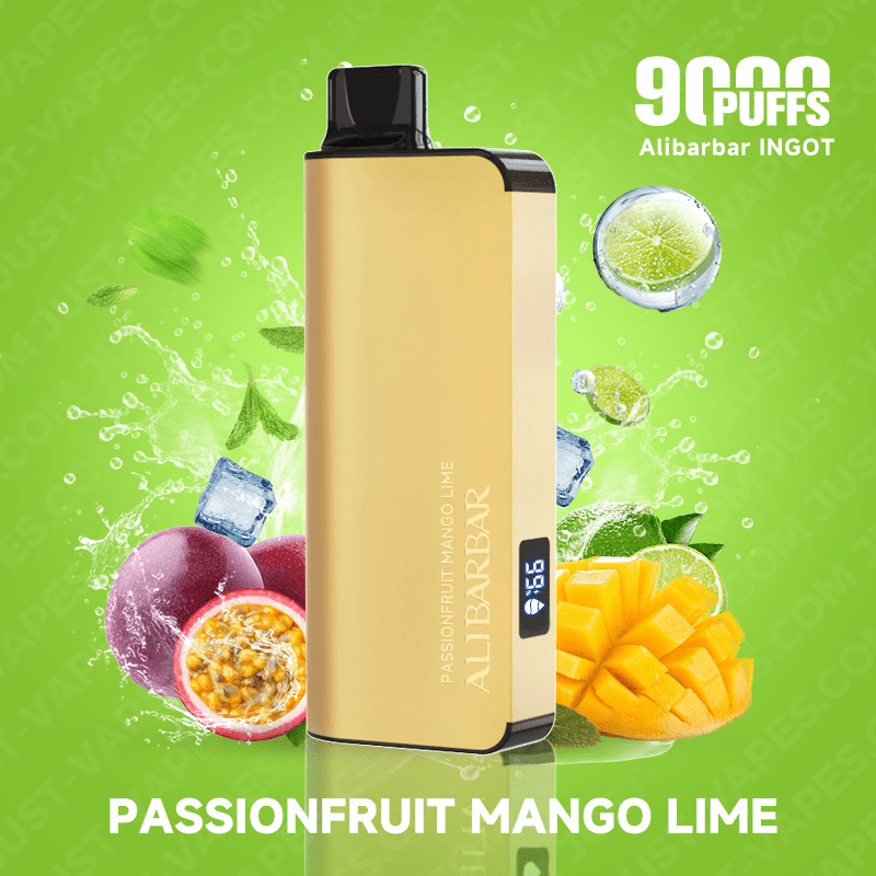 PASSIONFRUIT MANGO LIME – ALIBARBAR INGOT – 9000 PUFFS